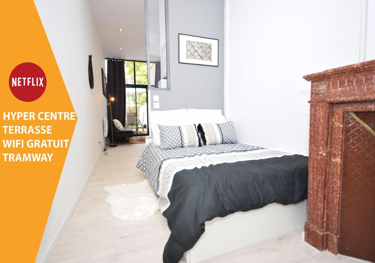 Hyper Centre Valenciennes - Wifi - Terrasse - Tramway - Lerelaisdodile2 Apartment Bagian luar foto