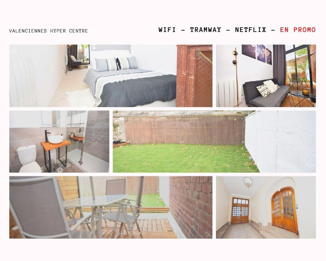 Hyper Centre Valenciennes - Wifi - Terrasse - Tramway - Lerelaisdodile2 Apartment Bagian luar foto